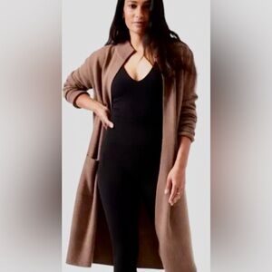 Athleta Spirit Refined Wool Cashmere Wrap Cardigan SZ Small